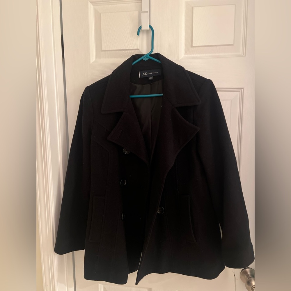 Brand new with tags, Anne Klein pea coat, black size large